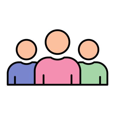 insanlar simge vektör illüstrasyonu