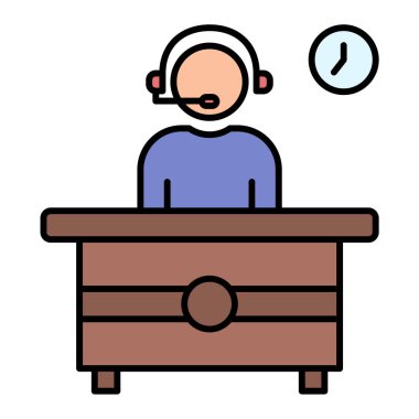 Çağrı merkezi. Basit resimleme