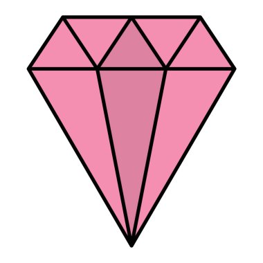 Elmas simgesi vektör illüstrasyonu