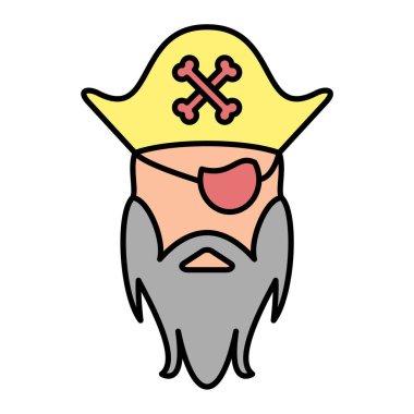 Bir korsan karakteri.