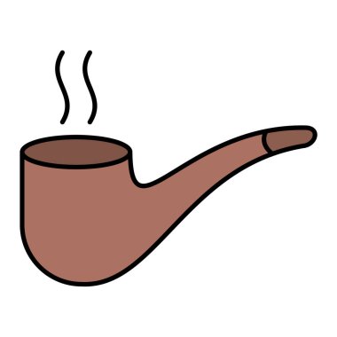 tüten pipo ikonu. düz tasarım biçimi