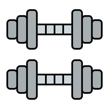 fitness ekipmanı simgesi vektör illüstrasyon grafik tasarımı