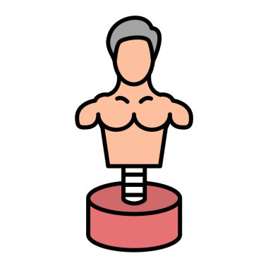 fitness vektörü ince çizgi simgesi