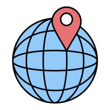  pin simgesi vektör illüstrasyon tasarımı