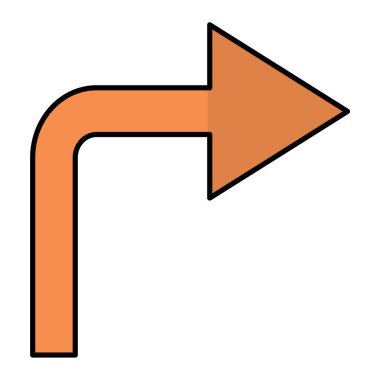 Ok. Web simgesi basit illüstrasyon