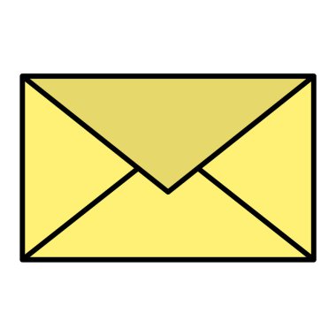 zarf e- posta simgesi vektör illüstrasyon grafik tasarımı