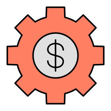 Dolar. Web simgesi basit tasarım