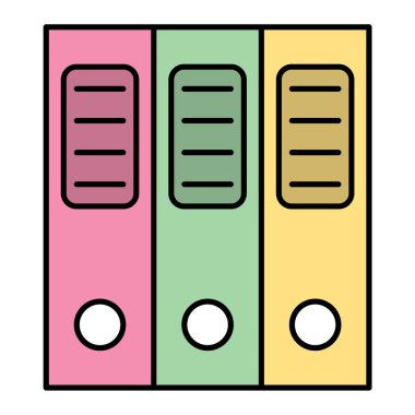 ofis dizinleri ikon vektör illüstrasyon tasarımı