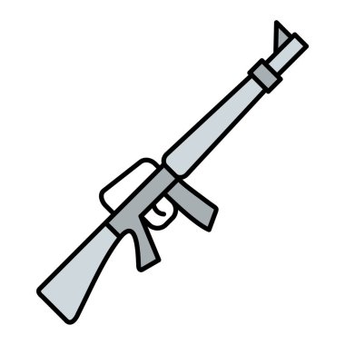 Silah ikonu. Web için silah vektör simgelerinin basit illüstrasyonu
