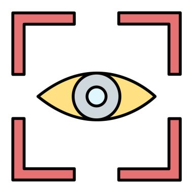 Göz vektörü simgesi, özet konsepti, basit işaret