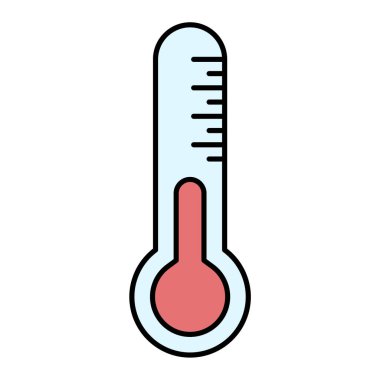termometre simgesi vektör illüstrasyonu