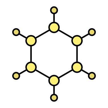 Molekül simgesi vektör illüstrasyonu