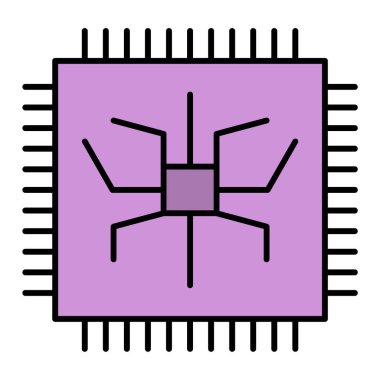 Devre kartı. Basit resimleme