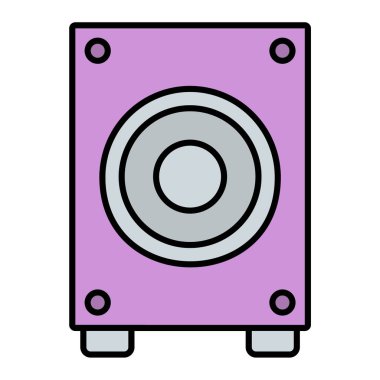 Müzik çalar simgesinin vektör illüstrasyonu