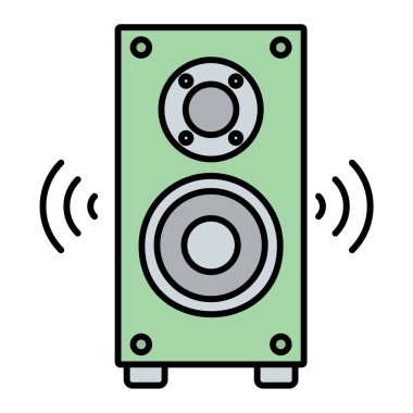 hoparlör vektör illüstrasyonu