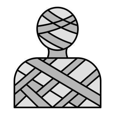 Bir insan simgesinin vektör illüstrasyonu.