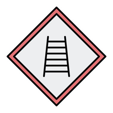 merdiven simgesi. vektör illüstrasyon