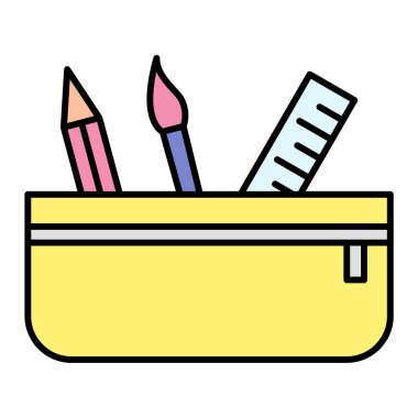 Kalem simgesi vektör illüstrasyon tasarımı