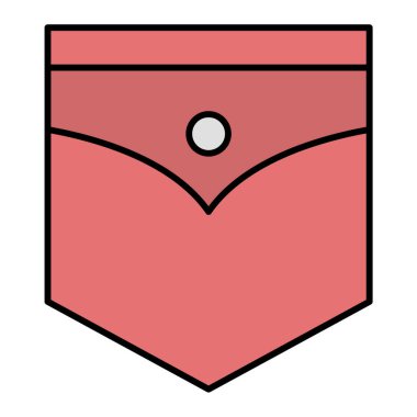 Kalp. Web simgesi basit illüstrasyon