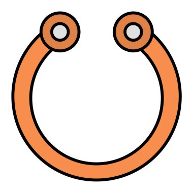 Cadılar Bayramı parti çizgisi ikon vektör illüstrasyon tasarımı