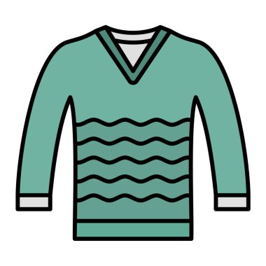 Süveter. Web simgesi basit illüstrasyon