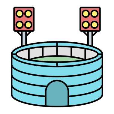 Topu olan bir futbolcunun vektör çizimi