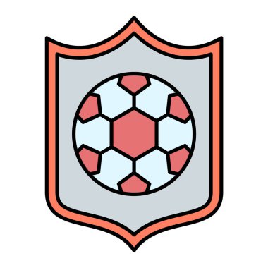 futbol ikonu vektör illüstrasyonu