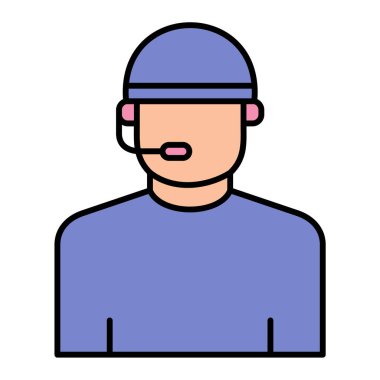 Man avatar karakter vektör çizimi tasarımı