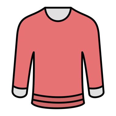 Bir spor kıyafetinin vektör illüstrasyonu