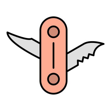 Bir makasın vektör illüstrasyonu