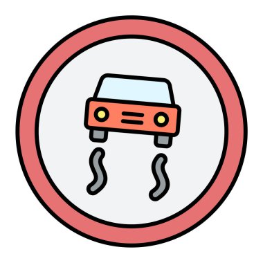 Araba park etme ikonu. Web için taksi vektör simgelerinin özet çizimi