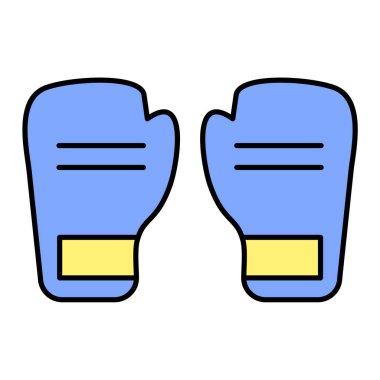 Kutu eldiveni simgesinin vektör çizimi