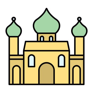 Cami simgesi. vektör illüstrasyonu