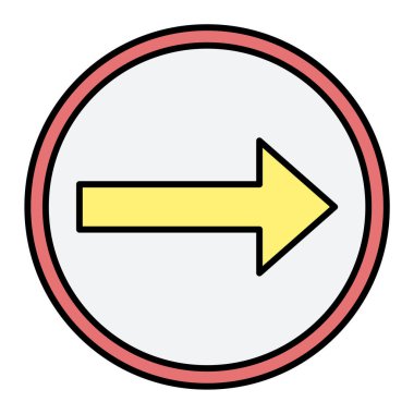 ok simgesi vektör illüstrasyonu