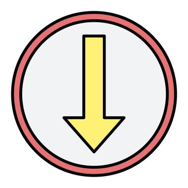 ok simgesinin vektör illüstrasyonu