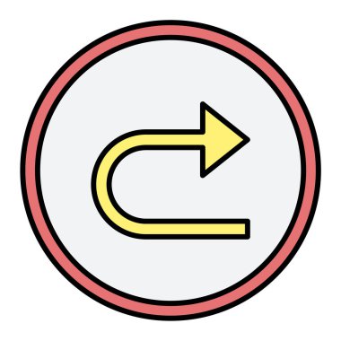 ok simgesi vektör illüstrasyonu