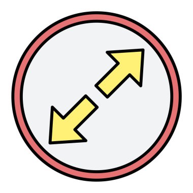 ok simgesi vektör illüstrasyonu