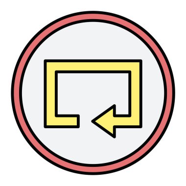 ok Ağı simgesi basit illüstrasyon