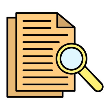 belge simgesi vektör illüstrasyonu