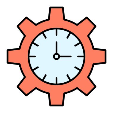 zaman yönetimi vektör simgesi