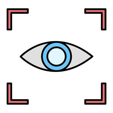 Göz simgesi vektör illüstrasyonu