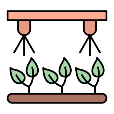 bitki simgesi vektörü. Bahçe işleri.