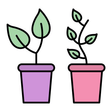 bitki bitkileri vektör illüstrasyon tasarımı