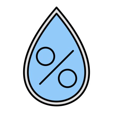 su damlası ikon vektör illüstrasyonu