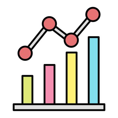 iş grafiği vektör illüstrasyonu