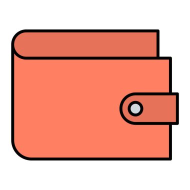 cüzdan ikonu vektör illüstrasyonu