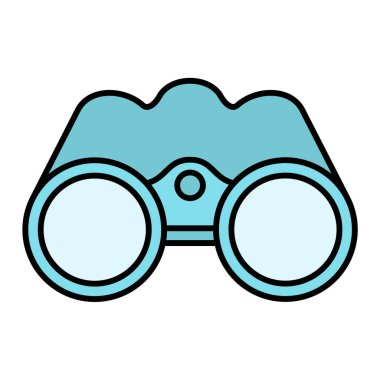 dürbün simgesi. vektör illüstrasyonu