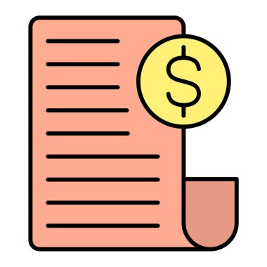 iş ve finans satırı vektör simgesi.