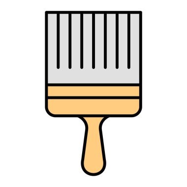 boya fırçası ikonu. vektör illüstrasyonu
