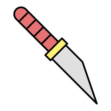 Bıçak. Web simgesi basit illüstrasyon